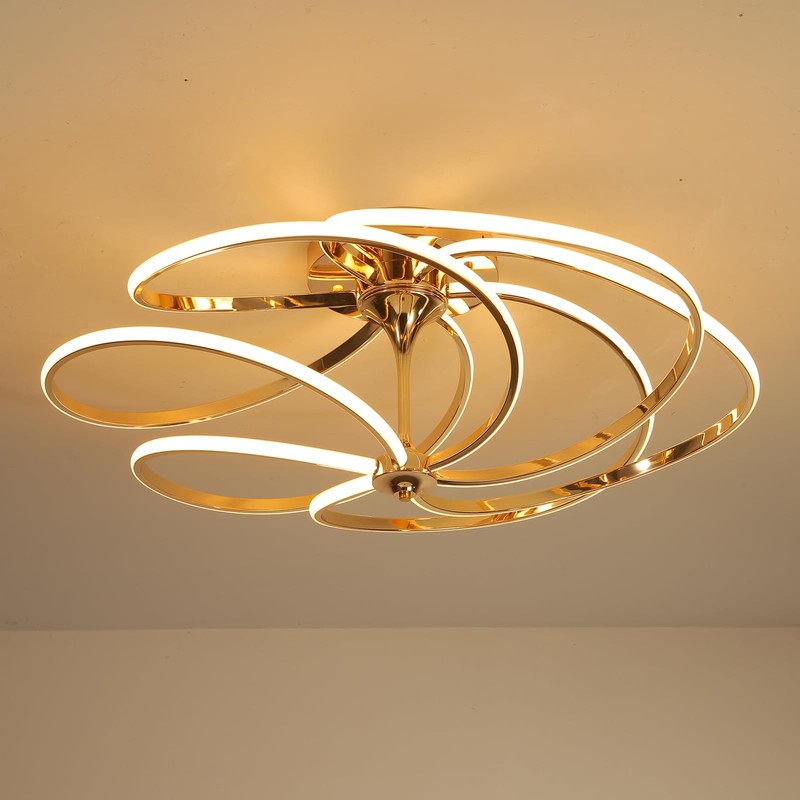 BEINEIJIE Irregular Designs Chandelier Dimmable with Remote Control Brightness Adjustable