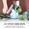 4 in 1 Rotary Cheese Grater Tabletop Drum Grater Manual