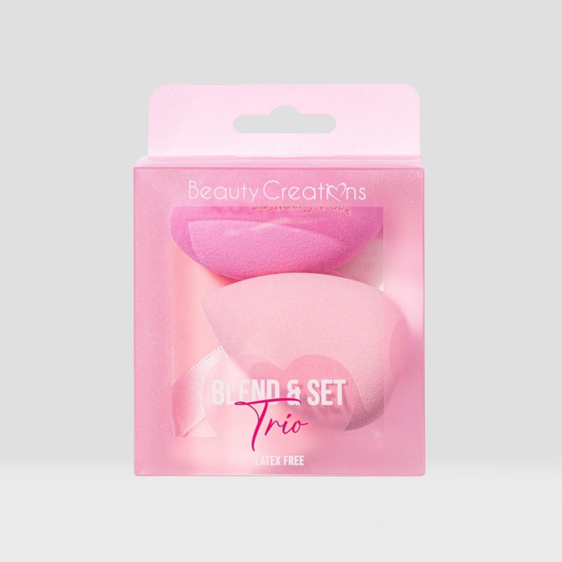 Trio de esponjas Blend & Set Trio Beauty Creations Juego