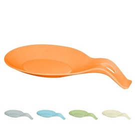 OGGI Silicone Spoon Rest for Stove Top - Jumbo Size Holds Large & Multiple Kitchen Utensils in Place, Great Spoon Rest for Kitchen Counter, Kitchen Spoon Rest, Spoon Holder for Stove, Orange