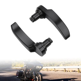 LKV Saddle Bag Latch Kit - Stainless Steel Saddlebag Lifter Fits for Harley Davidson Touring Street Glide Electra Glide Road King Road Glide Ultra Limited FLHR FLHT FLHX FLHTK 2014-2024 (Black)