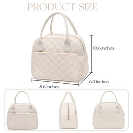 CAMTOP - Lonchera para mujer, con aislamiento térmico, a prueba de fugas, reutilizable, para trabajo, escuela, viajes, picnic