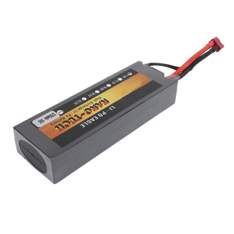 7.4V Lipo Battery 5200mAh 2S 50C Hard Case Lithium Polymer
