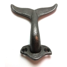 Hat & Coat Hook 'Whale Tail Fin' 90mm
