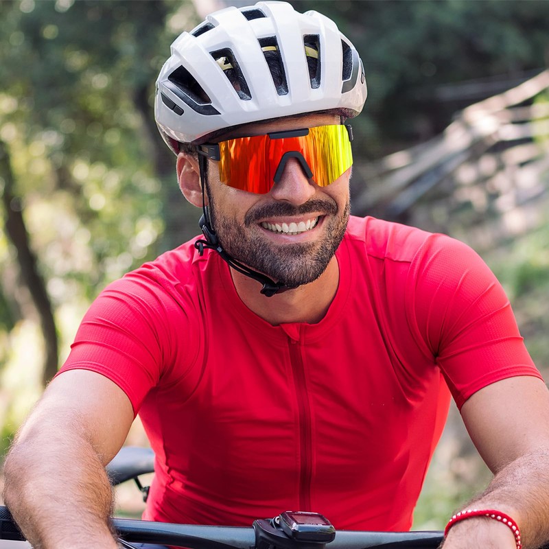 Aullwyr Cycling Glasses for Mens Polarised Sports Sunglasses UV400 Protection