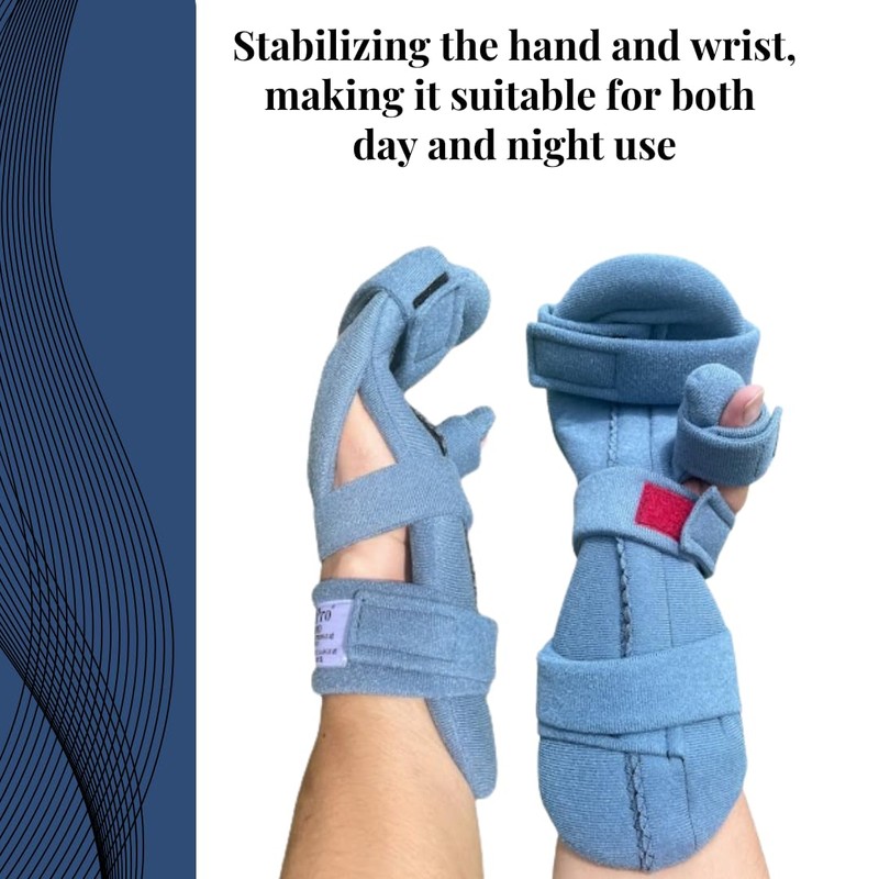 Stroke Hand Brace: SoftPro Functional Resting Hand Splint, Right, Small