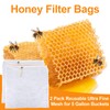 2 Pcs Honey Filter Bags, Ultra-Fine Mesh Nylon Strainer with