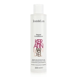 Jean & Len Conditioner Repair Keratin & Almond, per capelli danneggiati, doma il crespo e dona lucentezza, con cheratina vegetale, senza parabeni e siliconi, vegan, 300 ml