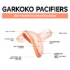 Garkoko Baby Pacifiers 0-6 Month, Nipple Shape Soft Silicone Newborn