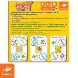 FoxMind Games: Speedy Catch - A Quick Game for Quick Minds. Fun for The Whole Family. 2-6 Players, Ages 5+. 10 Minutes to Play.