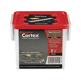 FASTENMASTER Collated Cortex for Trex Transcend Tiki Torch Decking with 2-1/2inch Screws for 100 Linear Feet