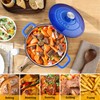 Velaze 6 QT Enameled Dutch Oven Pot with Lid, Cast