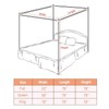 Stainless Steel Canopy Bed Frame Full Size, Heavy Duty Full