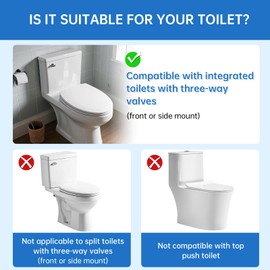 3-Inch One-Piece Toilet Flush Valve Repair Kit, Universal Replacement with Flapper & Chain, Leak-Proof Silicone Seal, Easy Install, Compatible with TOTO/American Standard (Not for Two-Piece Toilets)