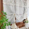 Chic Tie Up Curtain for Kitchen Adjust Ballon Window Valance