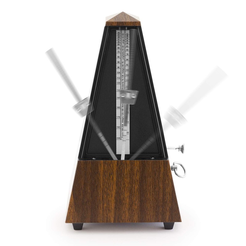Theodore Wooden Mechanical Metronome - Classic Pyramid Style - Ideal