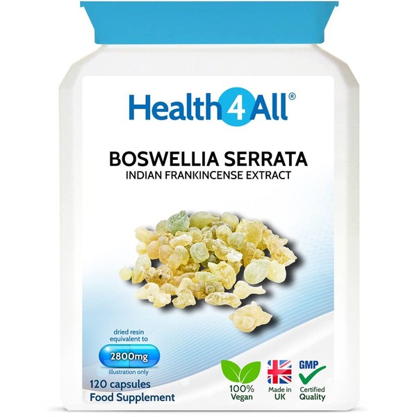 Boswellia Serrata 2800mg 120 Capsules (V) (not Tablets) Strong Anti-inflammatory