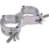 Riggatec Double Clamp Swivel Coupler Light Silver up to 100