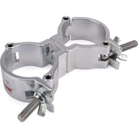 Riggatec Double Clamp Swivel Coupler Light Silver up to 100 kg (48-51 mm)