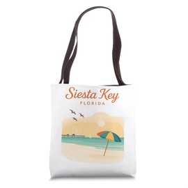 Siesta Key Florida White Sand and Ocean Scene Tote Bag