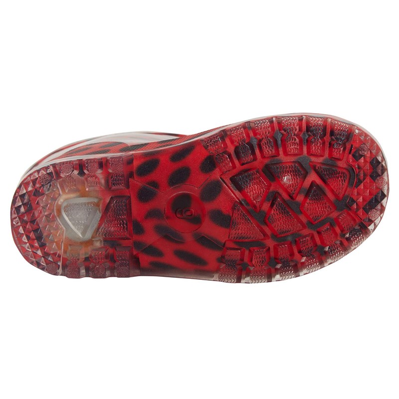 Miraculous Ladybug Girls Light Up Wellington Boots 9 UK Child