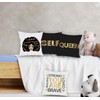 FLDAS Inspirational Black Girl Woman Magic Decorative Throw Pillow Covers,Black