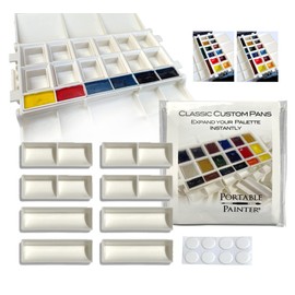 Portable Painter Classic Expansion Pans (8) – Carry Up to 18 Colors - Travel – Pocket Size - Ultralight - Quality