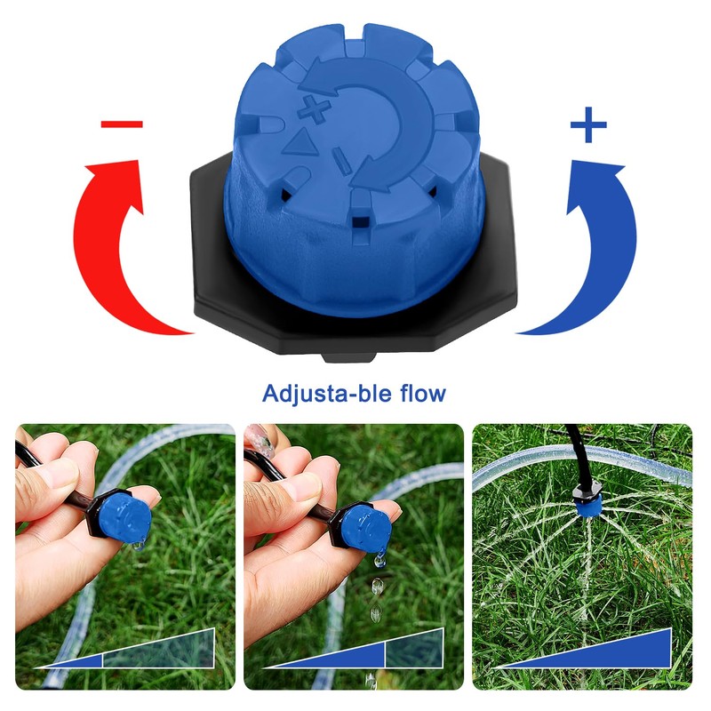 VooGenzek 120 Pieces 4/7 mm Automatic Drip Irrigation Set, 40