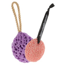SAFIGLE 2Pcs Honeycomb Bath Sponge Sea Sponge Shower Scrubber for Deep Cleansing Suitable for All Ages for Home Travel Bathing Supplies