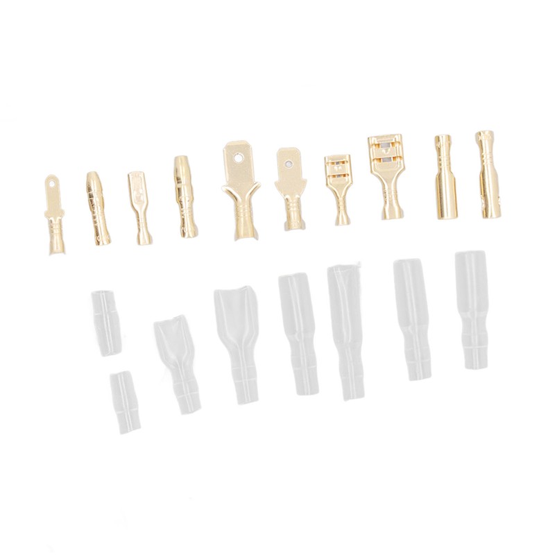 1000Pcs Male Female Blade Terminal Set Flame Retardant PVC Insulated