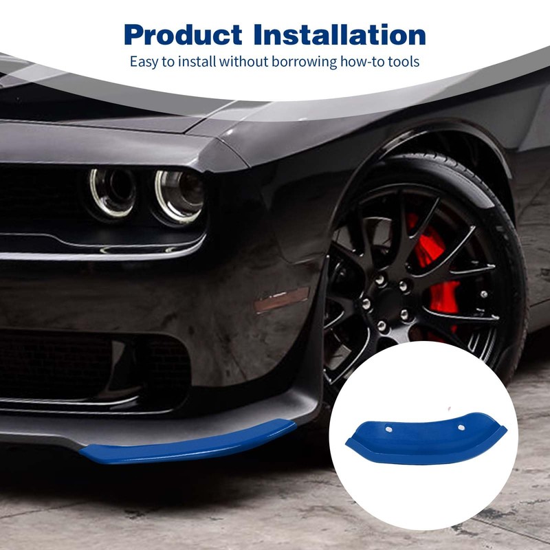 PDKLIN for Challenger Front Bumper Lip Splitter Protector Cover Trim