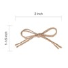 Meseey Jute Twine Mini Bows Small Tiny Rustic Bows Applique