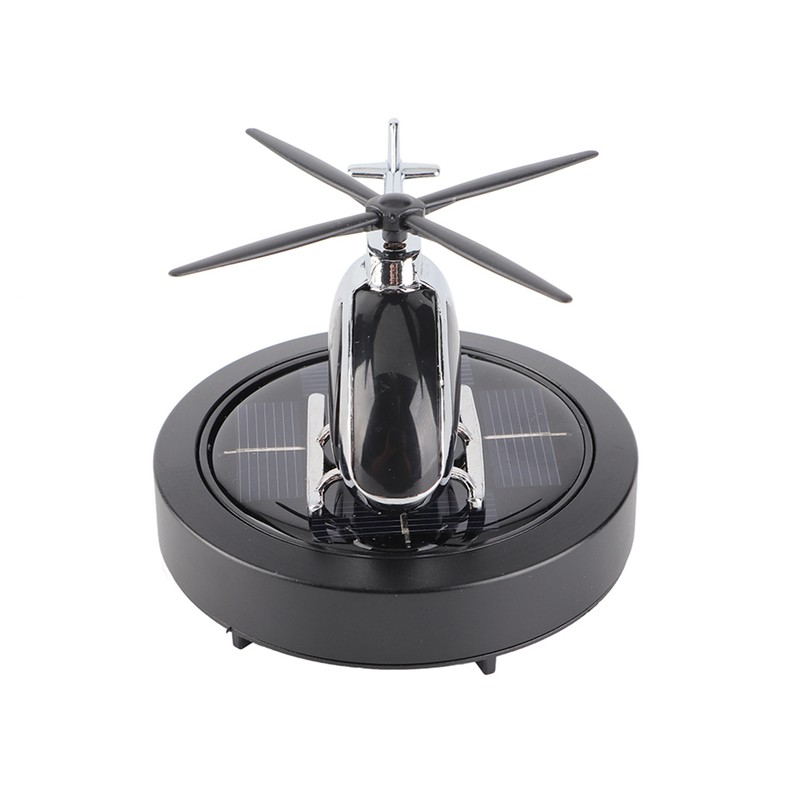 Car Air Freshener Solar Helicopter Rotating Car Aromatherapy Diffuser Car