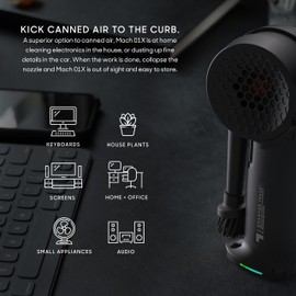 Sharper Image MACH 01X High Velocity Compressed Air Duster, Rechargeable, Rotating Design, Cleaning Tool