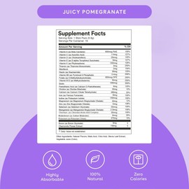 MIXHERS Prenatal + Pre + Postnatal Support Supplement | Pregnancy Vitamins Drink Mix | Formulated with Vitamin A, C, D, E, & K | Berry Pomegranate Flavor | 15 Stick Packets