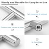 Estmoon 30 Pack Brushed Nickel Cabinet Handles 3 Inch Hole