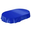 Oilcloth Tablecloth Oilcloth Washable Tablecloth Plain Gloss Dark Blue Cut