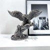 Hosoncovy Small Eagle Figurine Ornament Resin Eagle Sculpture Eagle Statue