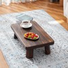 GZQWDC Japanese Style Wood Convertible Low Table - Multifunctional Meditation