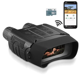 BONMIXC Night Vision Binoculars with WiFi & Starlight Lens, 32GB Memory Card Included, Night Vision Goggles for Day and Night, 7-Level-Infrared, High Definition Photography, Video 960P