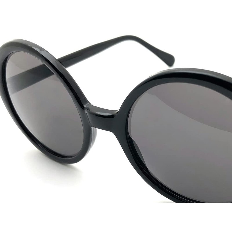SPEED ADDICT Big Oval Sunglasses, Black x Smoke