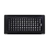 Decor Grates LTH410-BLK Lattice Floor Register, 4x10 Inches, Black
