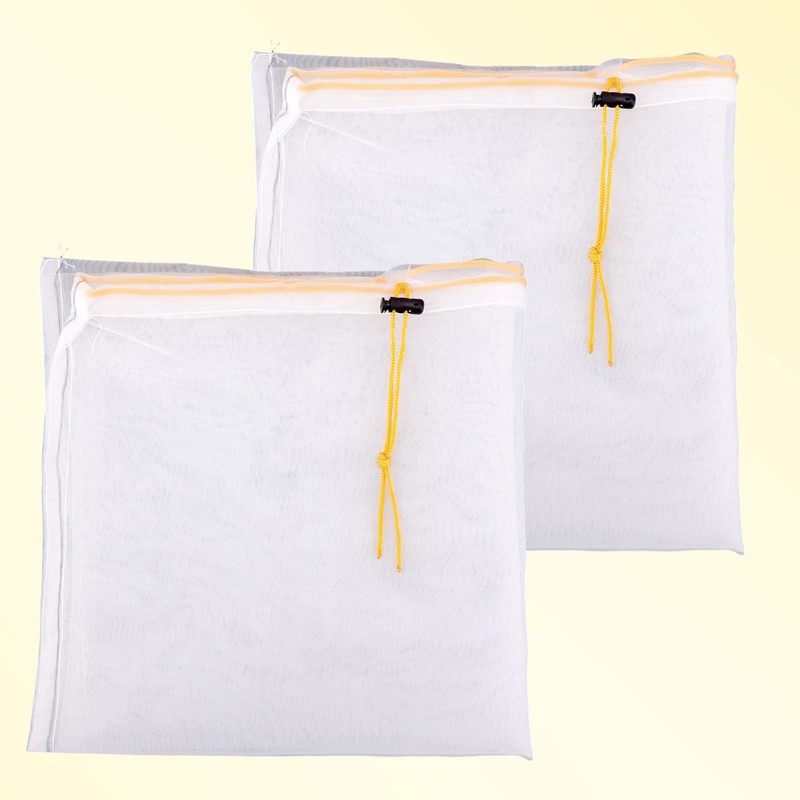 2 Pcs Honey Filter Bags, Ultra-Fine Mesh Nylon Strainer with