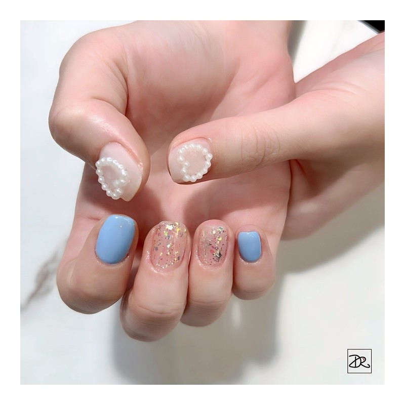 Dara Beauty November Art of the MonthPearl Heart Nail❣ -