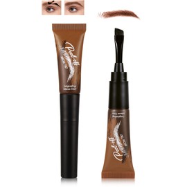 Brown Peel Off Eyebrow Tint Gel,Tattoo Eyebrow Gel Easy Peel Off,Waterproof Long Lasting Brow Stain,Up to 3 Days Transfer-Proof Brow Tinted for Women,Makeup for Natural Fuller&Defined Looking Brows-01