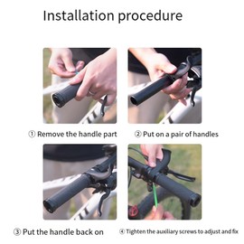 Veumoie Ergonomic Bicycle Bar Ends Bicycle Drop Handlebar Thumb Grips Mountain Bike Inner Handlebar Grips Bar Ends