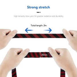 Bungee Cords with Hooks, 5PCS Bungee Cords with Hooks Heavy Duty, 2M Luggage Bungee Straps Anti-slip Flat Elasticity Rubber Straps for Luggage Camping Roof Racks Moving Cargo