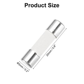 sourcing map 8Pcs Time Delay Fuse Ceramic Fuses Tube 5mm x 20mm 250V 5A Slow Blow Fuse Repair Circuit Boards,Lighting Equipment, Instrumentation,Home Appliance