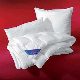 f.a.n. Frankenstolz Schlaf-Gut Utah Cotton Microfibre Pillow Washable Cushion Quilted with Zip 80 x 80 cm