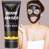 Miami Masks Blackhead Remover,Pore Control, Skin Cleansing, Purifying Bamboo Charcoal,